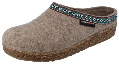 Produktbild von HAFLINGER Grizzly Franzl Damen Hausschuhe beige torf Wollfilz - Größe: 39