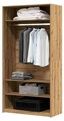 Produktbild von Kleiderschrank Artisan-Eiche 100x50x200 cm Holzwerkstoff