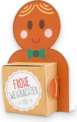 Produktbild von itenga Geschenkverpackung Lebkuchenmann (Motiv 25)