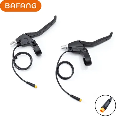 Obrázok produktu pre windmeile | brzdové páky kompatibilné s ovládačmi Bafang BBS01 BBS02 BBSHD a Bafang, vodotesné, 3-pinový konektor Jullet, e-bike, pedelec