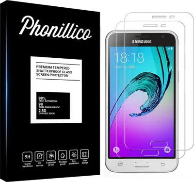 Image de Verre trempé pour Samsung Galaxy J3 2016 J320 [2 pièces] Film de protection d'écran anti-rayures verre résistant Phonillico®