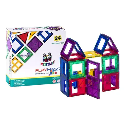 Produktbild von 3D Playmags magnetische Bausteine 162 Set mit 24 Teilen