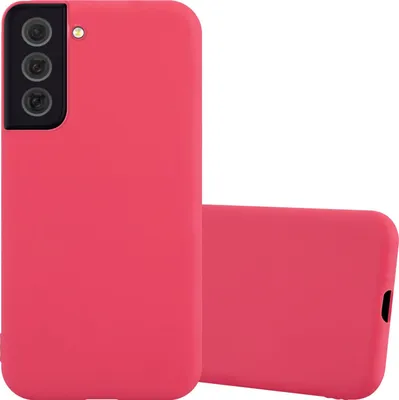 Obrázek produktu pro Cadorabo Case for Samsung Galaxy S22 Protective Cover in Red Pouzdro na mobilní telefon TPU Silicone Case Cover