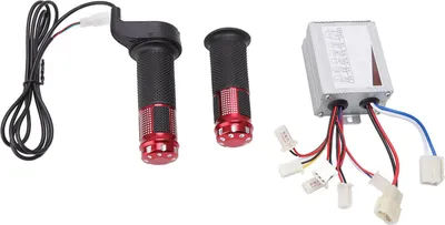 Produktbild von Drehzahlregler für gebürsteten Gleichstrommotor, 24 V, 350 W, mit Gasgriff-Set für Roller, Elektrofahrräder