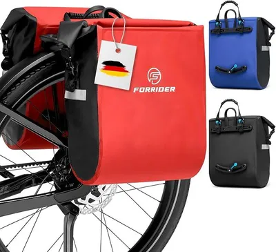 Produktbild von Silecomplaza Fahrradtaschen für Gepäckträger 2x25L wasserdicht reflektierend