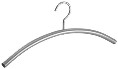 Produktbild von Pieper Kleiderbügel STEINBOCK aus Eisen für Anzüge, Kleider, Mäntel, Silber, Schwarz