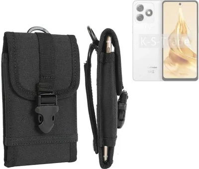 Produktbild von K-S-Trade Holster Handy Hülle kompatibel mit Ulefone Note 18 Pro Holster Handytasche Gürtel Tasche Schutz Hülle Robust Outdoor schwarz