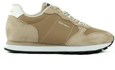 Produktbild von Niedriger Sneaker für den Alltag aus Leder und Synthetik mit runder Zehenart und flachem Absatz