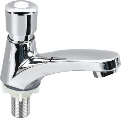 Image de Robinet d'évier à bouton poussoir économiseur d'eau Robinet à temporisation fiable et robuste pour la maison Simple froid