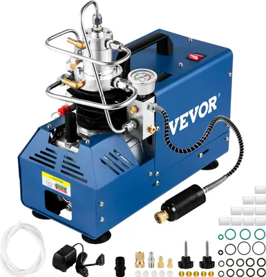 Produktbild von VEVOR Elektrický vysokotlakový vzduchový kompresor 1800W PCP Vysokotlakový kompresor 300BAR PCP Inflátor 1L/8min Plniaci čas Kompresor 40-50L/min Manuálne vypínanie Ideálne pre Paintball Vzduchová pištoľ Vzduchová pištoľ