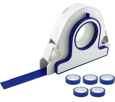 Obrázek produktu pro 6dílná sada aplikátorů na plastovou pásku – 5 kusů 25mm teleskopické pásky – modrá – pro okna a dveře – vhodná na různé povrchy, jako je lak – ozdobné mříže a okenní truhlíky