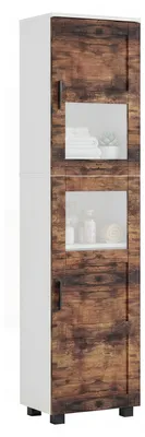 Obrázek produktu pro Dřevěný koupelnový nábytek Koupelnová skříňka Vysoká skříňka Nilari