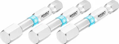 Produktbild von Hazet Bit 1/4 (6,3 mm) Sechskant massiv, Innen Sechskant Profil, 3-tlg., SW 8 mm
