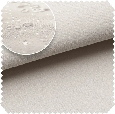 Produktbild von novely® TRITON - Microfaser Velours in Wildleder-Optik - Wasserabweisender Möbelstoff - Pflegeleichte Meterware 1lfm - Farbe: 01 Creme