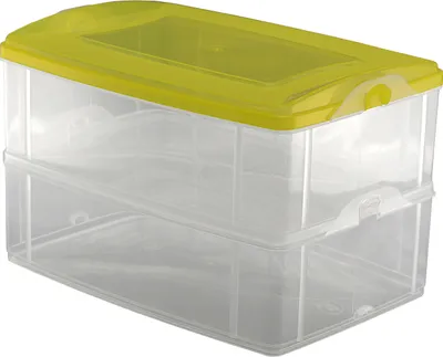 Produktbild von Aufbewahrungsbox 2x2,2L mit Deckel Gelb