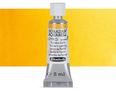 Produktbild von Schmincke HORADAM Aquarellfarbe 5 ml Tube - 219 Turners Gelb