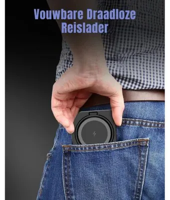 Productafbeelding van DrPhone ChargePro2 – 3-in-1 Vouwbare Draadloze Oplaadstandaard – Compatibel Met