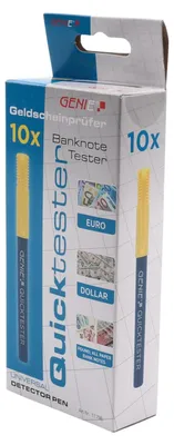 Produktbild von GENIE Geldschein Quicktester 10er Pack