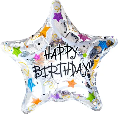 Produktbild von Oblique Unique Happy Birtday Stern Folien Luftballon Geburtstag Kindergeburtstag Jubiläum silber