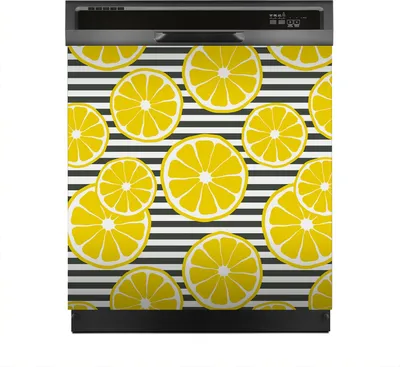 Produktbild von Magnete Dekorative 60x60 cm Küche Magnetmatte Spülmaschine - Zitronen Hintergrund