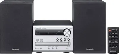 Productafbeelding van Panasonic SC PM 250 Mini-HiFi-systeem met Bluetooth, zilver/zwart
