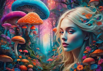 Zdjęcie produktu dla Puzzle Bluebird Rainbow Forest - kolorowa zabawka 1000 elementów