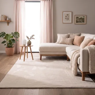 Produktbild von Volero - Flauschiger Teppich - Cozy Creme - 230x320 cm - Wohnzimmer, Esszimmer, Schlafzimmer, Babyzimmer - Klassik, Ländlich, Modern, Skandinavisch