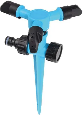 Produktbild von Rasensprenger 3 Arme, 360° Rotation, einstellbarer Sprühwinkel, für Garten