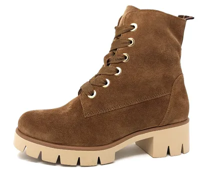 Image de Gabor : Bottes, bottines à lacets, couleur marron, style décontracté