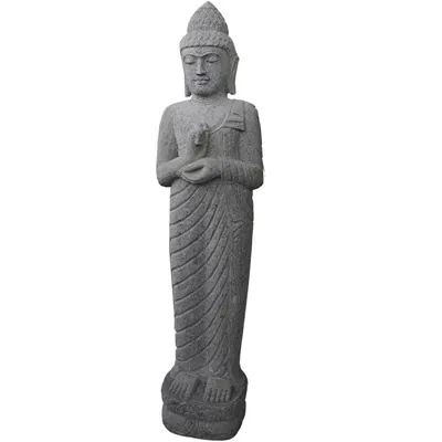 Produktbild von Stonox Buddha Figur Karimnagar Stehend Naturstein Frostfest 80x60x170cm