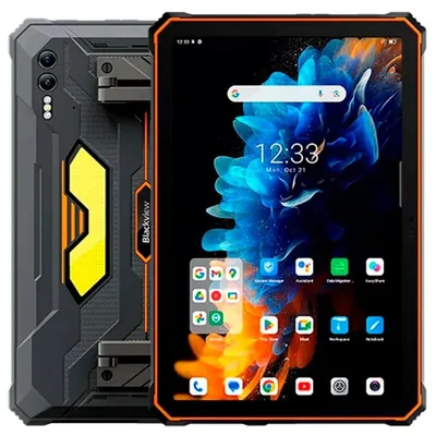 Productafbeelding van Blackview Active 10 Pro, 27,8 cm (10,9 inch), 1920 x 1200 pixels, 256 GB opslag, 12 GB RAM, Android 14, oranje kleur