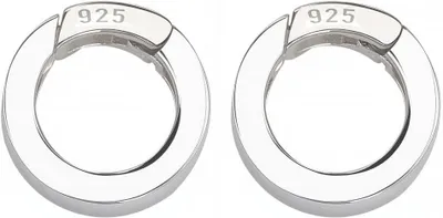 Productafbeelding van 12mm 925 Sterling Zilveren Feder-Gate-Ringen voor Sieraadproductie