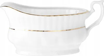 Zdjęcie produktu dla Ćmielów i Chodzież S.A. Garnki do sosów "Chodzież", seria "Iwona", model "Goldener Rand", pojemność 400 ml. Klasyczny design, idealny do sosów i dipów