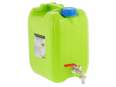 Produktbild von Wasserkanister mit langem Metallventil, 10 L