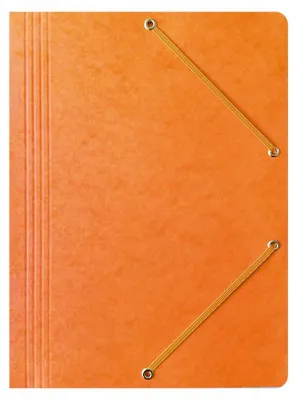 Produktbild von Bantex Dokumentenmappe A4 mit Gummizug aus Pressepappe orange