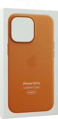 Zdjęcie produktu dla Apple Leather Backcover MagSafe voor de Apple iPhone 13 Pro - złoty brąz
