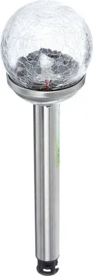 Produktbild von Solarleuchte aus Edelstahl und Glas, Durchmesser 6 cm