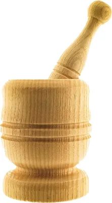 Produktbild von Mörser & Stößel Set, Hölzerner Knoblauchstampfer aus 100% Bambus,Geeignet für Knoblauch, Chili, Lngwer, Erdnuss, Walnuss