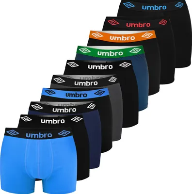 Produktbild von UMBRO 10er Pack - Herren Boxershorts aus Baumwolle, Unterhosen für Männer, XL