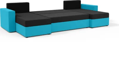 Produktbild von FEDVE Ecksofa Eckcouch mit Schlaffunktion SID mit Bettkasten form U