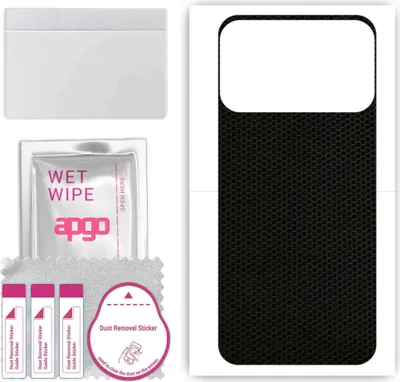 Produktbild von apgo Rückseite Schutzfolie, Skin, kompatibel mit Tecno Spark 8P, Hinten Displayschutzfolie aus Vinylfolie, kratzfest, einfache Montage - Matrix