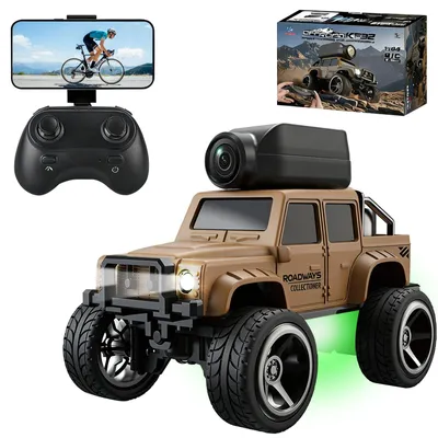 Produktbild von HUAJUN Ferngesteuertes Auto mit Kamera, 2,4 GHz RC Truck, APP-Steuerung