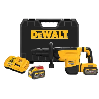 Image de Burineur SDS-Max - Flexvolt XR 19.4 Joules - DEWALT - avec 2 batteries 3.0 Ah 54V - chargeur - coffret - DCH892X2-QW