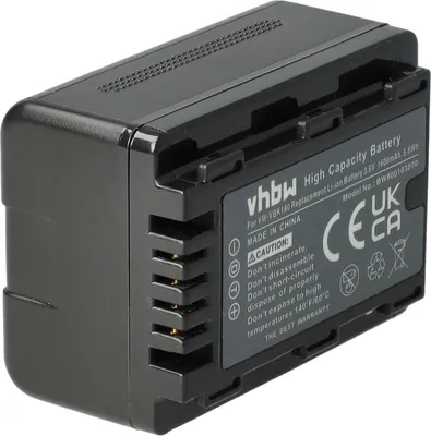 Produktbild von vhbw Akku Ersatz für Panasonic VW-VBK180-K, VW-VBK180, VW-VBK360-K, VW-VBK360 für Videokamera Camcorder (1600 mAh, 3,6 V, Li-Ion) + Infochip