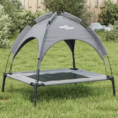 Produktbild von Möbel Hundeliege mit Dach Anthrazit Oxford-Gewebe und Stahl - Hundebetten &40461