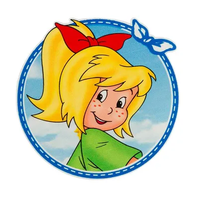 Produktbild von Mono-Quick Bibi Blocksberg mit Schleife - Aufnäher, Bügelbild, Aufbügler, Applikationen, Patches, Flicken, zum aufbügeln, Größe: 7 x 7 cm