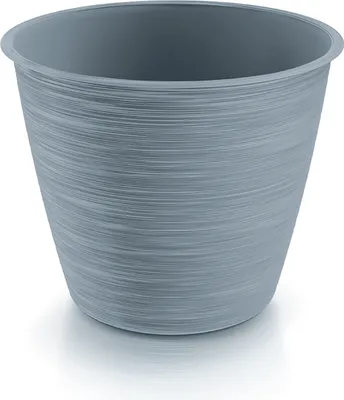 Produktbild von Furu Blumentopf für Innen- und Außenbereich UV-Beständig Rund Kunststoff  DFO240-443U - Farbe hellgrau