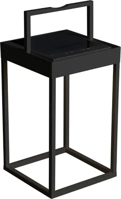 Produktbild von Konstsmide Portofino Solar/USB-LED-Laterne schwarz, 2700/3000K, 10-180lm, Dämmerungssensor, Aluminium, 7815-750