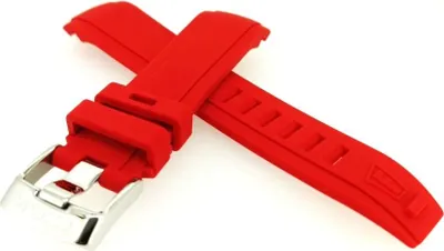 Produktbild von Festina Uhrenarmband Kautschuk rot Schließe silberfarben F20642