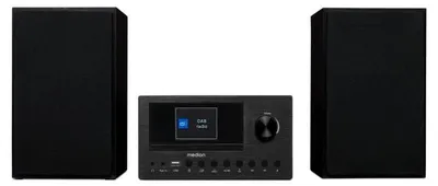 Zdjęcie produktu dla Kompaktowy system MEDION P85003 Micro Audio System (radio internetowe, DAB+, radio PLL FM, Bluetooth, złącze USB, AUX, 2x150 W)